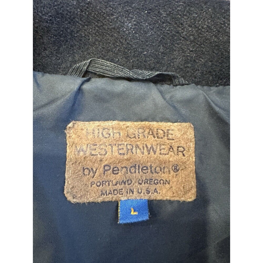 RARE Vintage Pendleton High Grade Western Wear Aztec Wool Jacket Size L - Picture 8 of 8